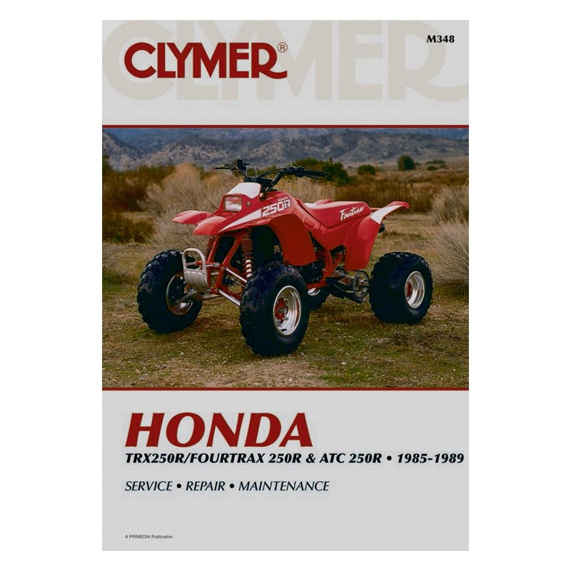 Clymer® M348 - Honda TRX250R/Fourtrax 250R & ATC 250R 1985-1989 Repair  Manual