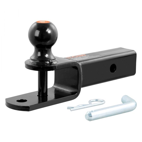 CURT® - 2" Black Ball Mount with Pin and Clip for 2" Receiver 