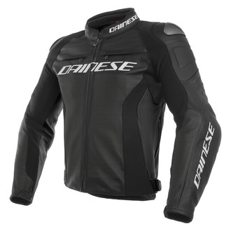 Dainese® 1533789-691-58 - Racing 3 Perforated Leather Jacket (58, Black)
