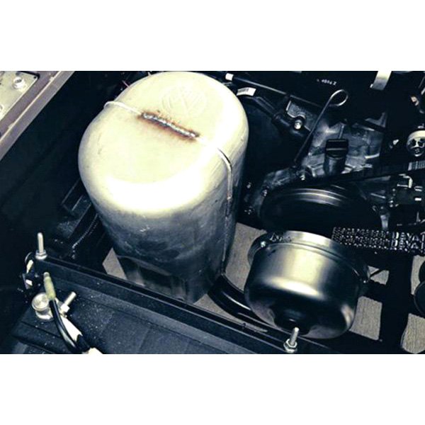  Design Engineering® - Titanium Muffler Heat Shield Kit On Vehicle