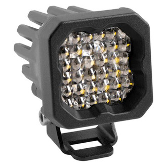 Diode Dynamics® - Stage Series C1 Pro Standard 2" 19W Square Flood Beam LED Light, With Red Backlight