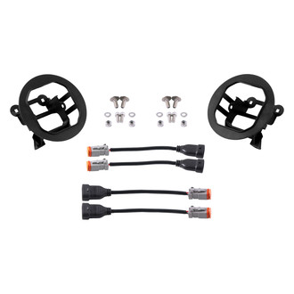 Diode Dynamics® - Stage Series Type OB Black Fog Light Location Mounts for 3" LED Lights