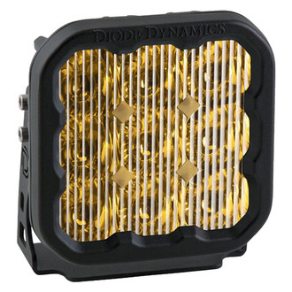 Diode Dynamics® - Stage Sport Series 5" 40W Square Driving Beam Yellow LED Light