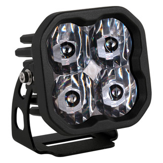 Diode Dynamics® - Stage Sport Series Standard SAE 3" 14.5W Square Driving Beam LED Light, With Amber Backlight