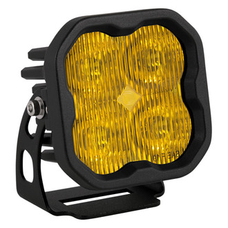 Diode Dynamics® - Stage Pro Series Standard SAE 3" 36W Square Fog Beam Yellow LED Light, With Amber Backlight