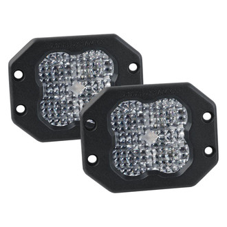 Diode Dynamics® - Stage Pro Series Flush Mount 3" 36W Square LED Lights