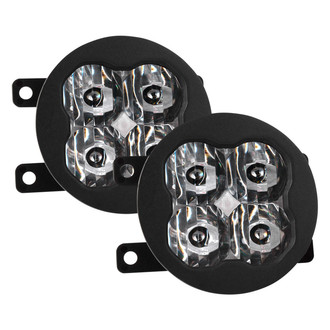Diode Dynamics® - Fog Light Location Stage Pro Series Type A SAE 3" 2x36W Square LED Lights, With Amber Backlight