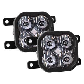 Diode Dynamics® - Fog Light Location Stage Pro Series Type AS SAE 3" 2x36W Square LED Lights, With Amber Backlight