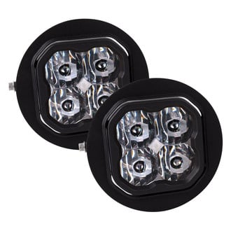 Diode Dynamics® - Fog Light Location Stage Pro Series Type FT SAE 3" 2x36W Square LED Lights, With Amber Backlight