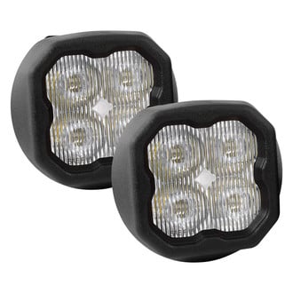 Diode Dynamics® DD7028 - Fog Light Location Stage Sport Series Type GM SAE 3" 2x14.5W Square Fog Beam LED Lights, With Amber Backlight
