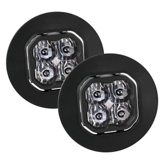 Diode Dynamics® - Fog Light Location Stage Pro Series Type GM-5 SAE 3" 2x36W Square LED Lights, With Amber Backlight