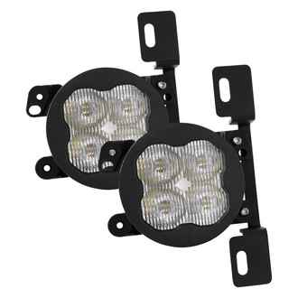 Diode Dynamics® - Fog Light Location Stage Sport Series Type MR SAE 3" 2x14.5W Square Fog Beam LED Lights, With Amber Backlight