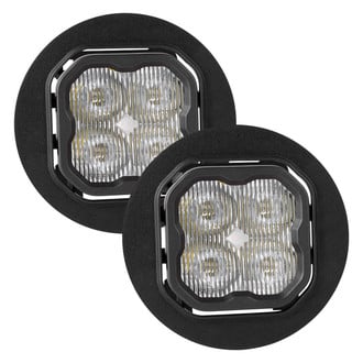 Diode Dynamics® - Fog Light Location Stage Max Series Type OB SAE 3" 2x38.5W Square Fog Beam LED Lights, With Amber Backlight