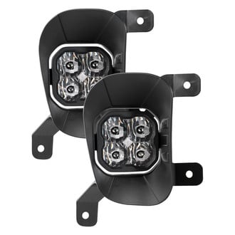 Diode Dynamics® - Fog Light Location Stage Sport Series Type RAM Vertical SAE 3" 2x14.5W Square LED Lights, With Amber Backlight