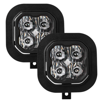 Diode Dynamics® - Fog Light Location Stage Pro Series Type SD SAE 3" 2x36W Square LED Lights, With Amber Backlight