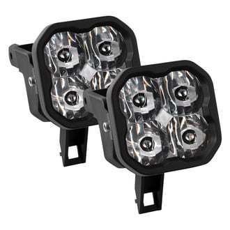 Diode Dynamics® - Fog Light Location Stage Sport Series Type SDX SAE 3" 2x14.5W Square LED Lights, With Amber Backlight