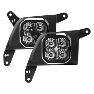 Diode Dynamics® - Fog Light Location Stage Sport Series Type SV2 SAE 3" 2x14.5W Square LED Lights, With Amber Backlight