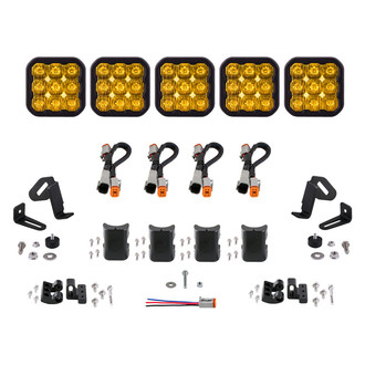 Diode Dynamics® - CrossLink Pro 5-Pod 31.5" 450W Driving Beam Yellow LED Light Bar