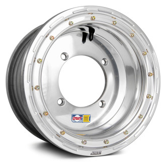 Douglas Wheel® - Ultimate Yellow Label Rear UTV Beadlock Utility Polished Aluminum Wheel