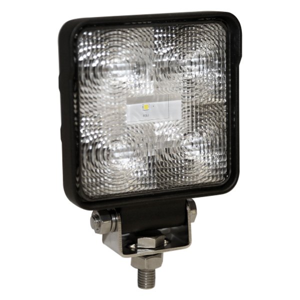 ECCO® - 92007 Series Permanent Mount 4.3" 15W Square Flood Beam LED Light