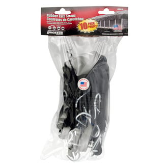 Erickson® 06610 - Rubber Black Tarp Straps