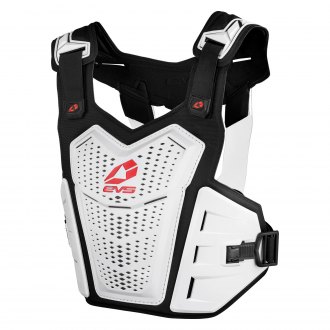 Clear/Black, Large EVS Sports VEXBK-L VEX Chest Protector 
