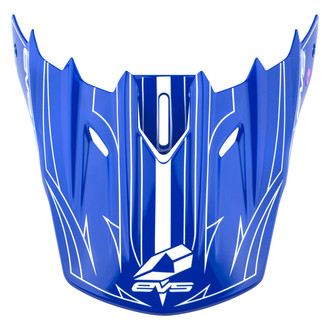 EVS Sports® - Blue/White Visor for T5 Pinner Helmet