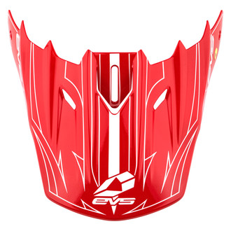 EVS Sports® - Red/White Visor for T5 Pinner Helmet