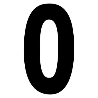 Factory Effex® - FX PRO Style Black Numbers "0"