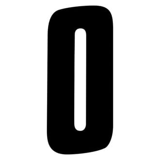 Factory Effex® - FX Factory Style Black Numbers "0"