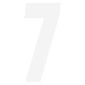 Factory Effex® - FX Factory Style White Numbers "7"