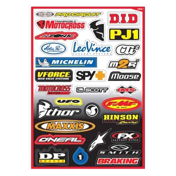 Factory Effex® - Sponsor Sticker Sheet