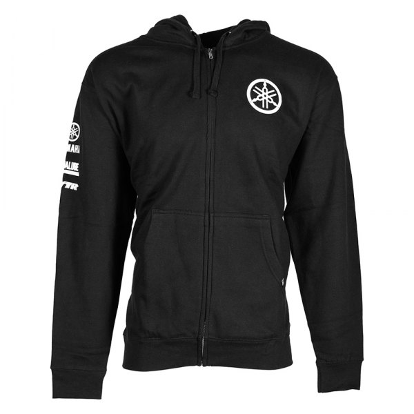 Factory Effex® - Yamaha Tuning Fork Zip-Up Men's Hoody (Medium, Black)