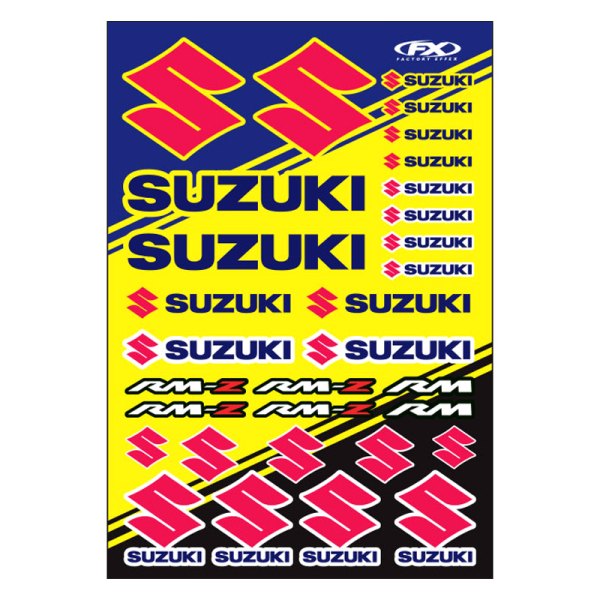 Factory Effex® - Suzuki RMZ Style OEM Sticker Sheet