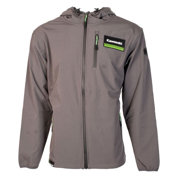 Factory Effex® - Kawasaki Soft-Shell Jacket (X-Large, Gray)