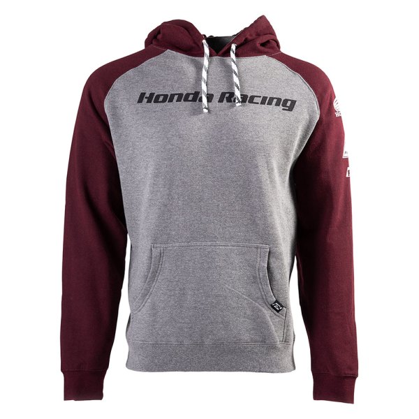 Factory Effex® - Lifestyle Honda Racing Men's Hoodie (Medium, Gray/Burgundy)