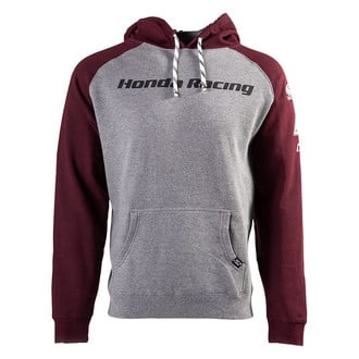 Factory Effex® - Lifestyle Honda Racing Men's Hoodie (X-Large, Gray/Burgundy)