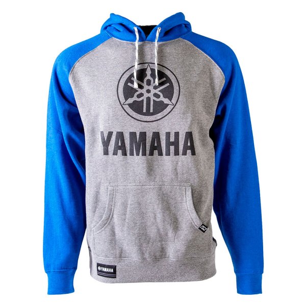 Factory Effex® - Lifestyle Yamaha Icon Men's Hoodie (Medium, Gray/Royal)