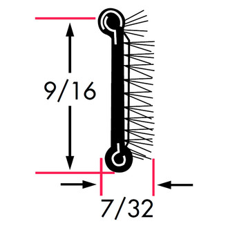 Fairchild® - Flexible Pile Lining Uncovered Belt Weatherstrip