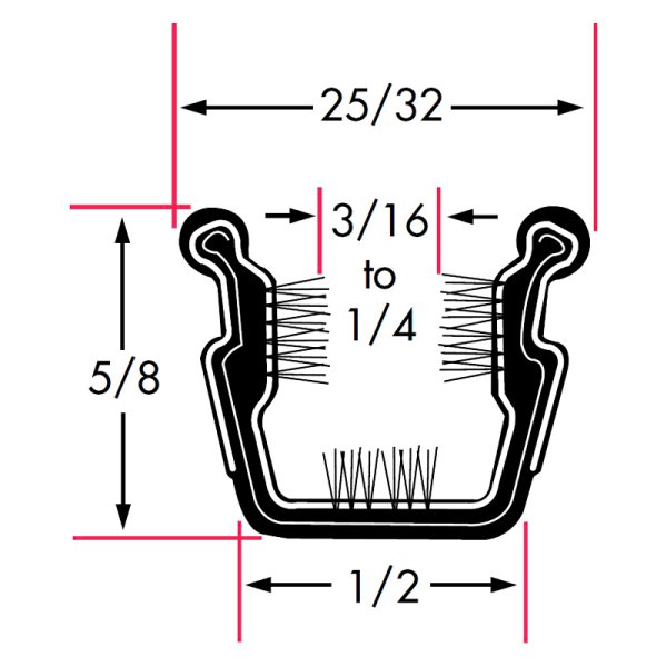 Fairchild® - Glass Run Window Channel