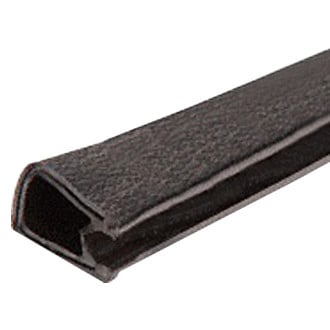 Fairchild® 0343-50 - Double Lip 1/4" Black Soft Tone Edge Trim
