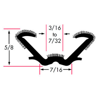 Fairchild® - Flexible Flocked Rubber Glass Run Window Channel