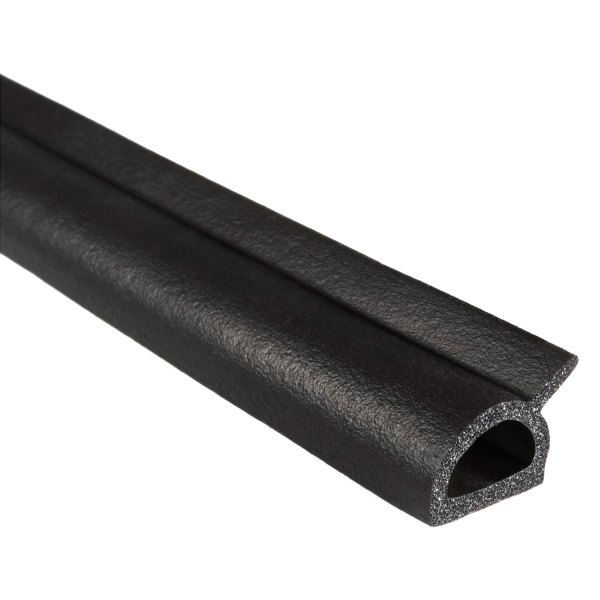 Fairchild® - With PSA Tape & Wiper Black EPDM Sponge Rubber D-Seal