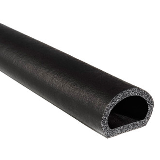 Fairchild® - Black EPDM Sponge Rubber D-Seal