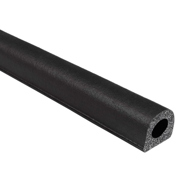 Fairchild® - 50' Black EPDM Sponge Rubber D-Seal with PSA Tape