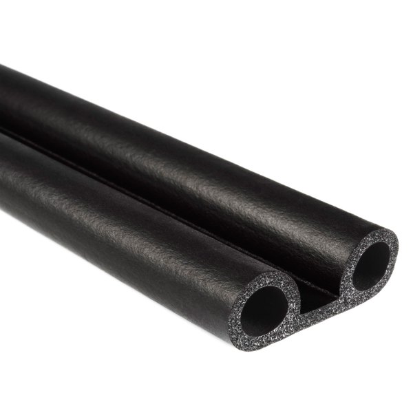 Fairchild® - EPDM Black Sponge Rubber Double Bulb Seal