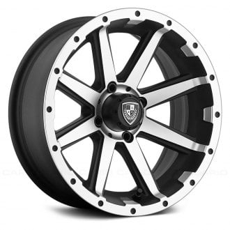 FAIRWAY ALLOYS® - REBEL ATV/UTV Matte Black with Machined Face Wheel