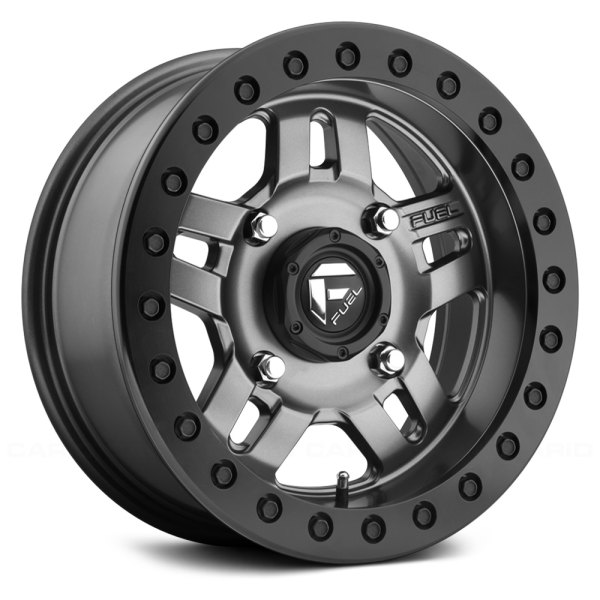 FUEL® - D918 BEADLOCK ANZA UTV Graphite with Matte Black Bead Ring Wheel