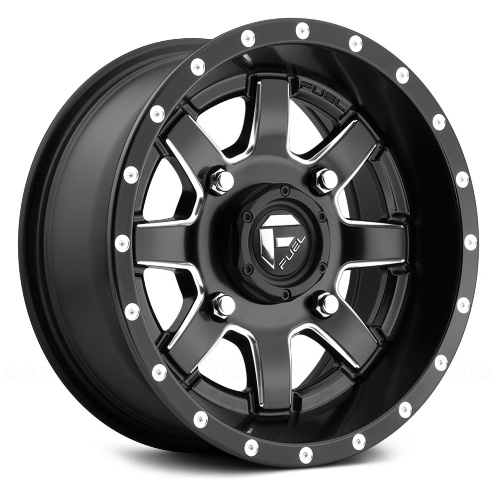 Fuel D Maverick Utv Matte Black With Milled Accents Wheel