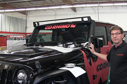Go Rhino® - Windshield Light Frame Installation
